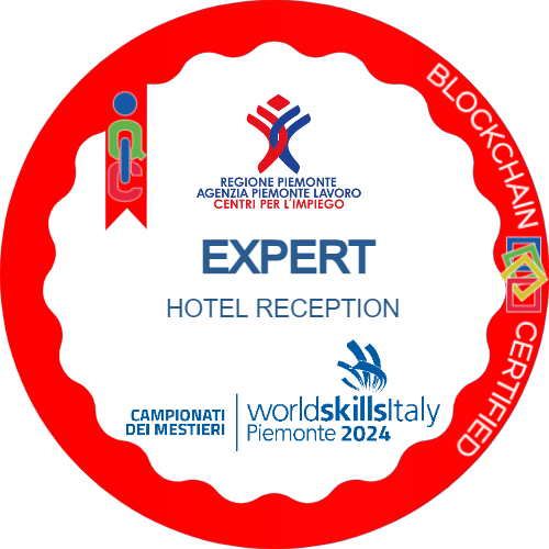 Expert Hotel Reception ai Campionati dei Mestieri WorldSkills Piemonte 2024.